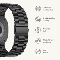 imoshion Stalen bandje  - Universeel 22 mm aansluiting - Zwart