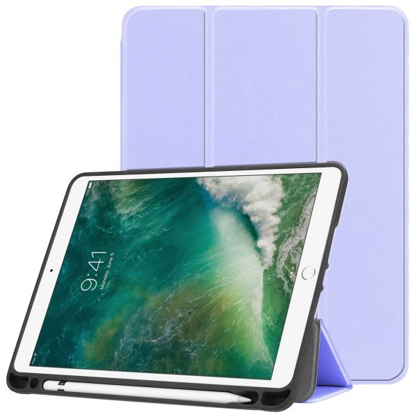 imoshion Trifold Bookcase iPad 6 (2018) 9.7 inch / iPad 5 (2017) 9.7 inch / Air 2 (2014) / Air 1 (2013) - Lila