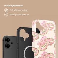 Selencia Vivid Back Cover with MagSafe Apple iPhone 16 - Paisley Blush
