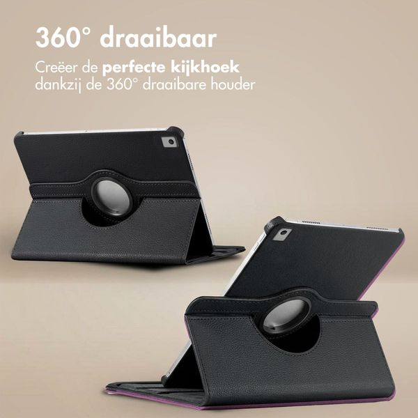imoshion 360° draaibare Bookcase Apple iPad 9 (2021) 10.2 inch / iPad 8 (2020) 10.2 inch / iPad 7 (2019) 10.2 inch - Zwart