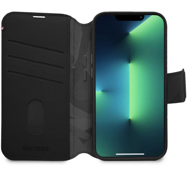 Decoded 2 in 1 Leather Detachable Wallet Apple iPhone 14 Pro Max - Zwart