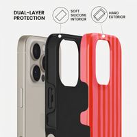 Burga Tough Back Cover with MagSafe Apple iPhone 16 Pro - Pomegranate
