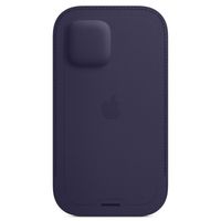 Apple Leather Sleeve MagSafe Apple iPhone 12 (Pro) - Deep Violet