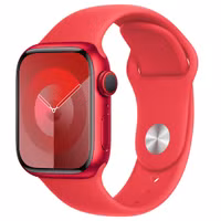Apple 3 Pack Sport Band voor de Apple Watch | 38/40/41 mm - Maat M/L - Winter Blue / (Product)RED / Plum