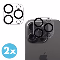 imoshion Camera Protector Glas 2 Pack Apple iPhone 16 Pro / 16 Pro Max - Zwart