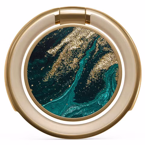 Burga Ringholder Gold - Telefoonring - Emerald Pool
