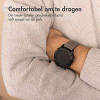 Accezz Mat Titanium bandje  - Garmin 22 mm aansluiting - Titanium