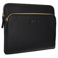 dbramante1928 Paris+ Sleeve - Laptop hoes 13 inch - Echt leer - MacBook Pro / Air 13 inch - Night Black