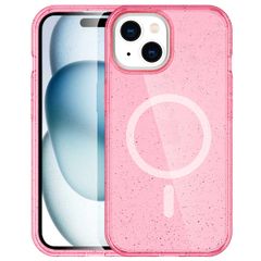 imoshion Sparkle Backcover met MagSafe Apple iPhone 15 - Glitter Roze