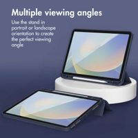 Accezz Smart Silicone Book Case Apple iPad Air 11 inch (2026) M4 / (2025) M3 / (2024) M2 / Air 5 (2022) / Air 4 (2020) - Dark Blue