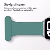 imoshion Verpleegkundige siliconenband Apple Watch Series 1 t/m 9 / SE (38/40/41 mm) | Series 10 / 11 (42 mm) - Groen