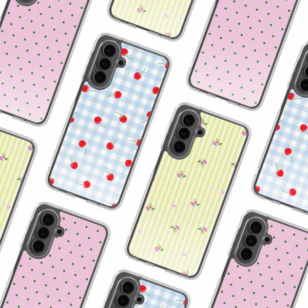 imoshion Design hoesje Samsung Galaxy A17 (5G) / (4G) - Cherry Check