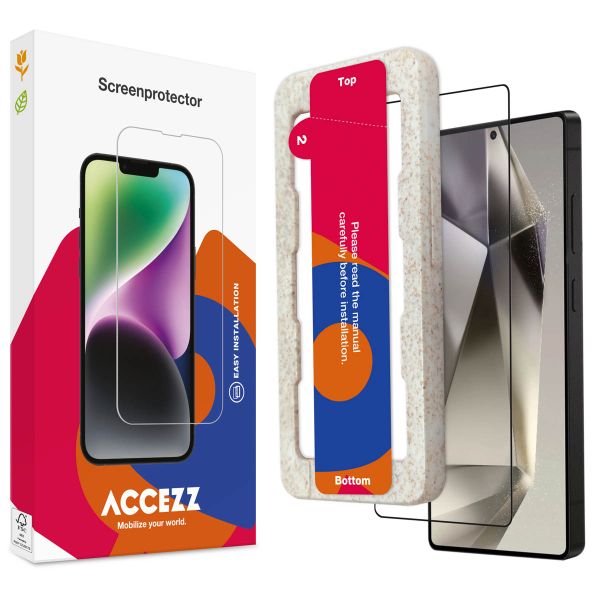 Accezz Gehard Glas Full Cover Screenprotector met applicator Samsung Galaxy S25 Ultra