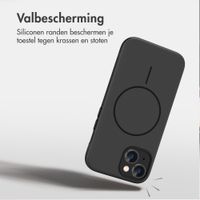 imoshion Color Backcover met Thin MagSafe Ring Apple iPhone 15 - Zwart