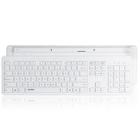 Accezz Premium Desktop QWERTY Bluetooth Keyboard - Wit