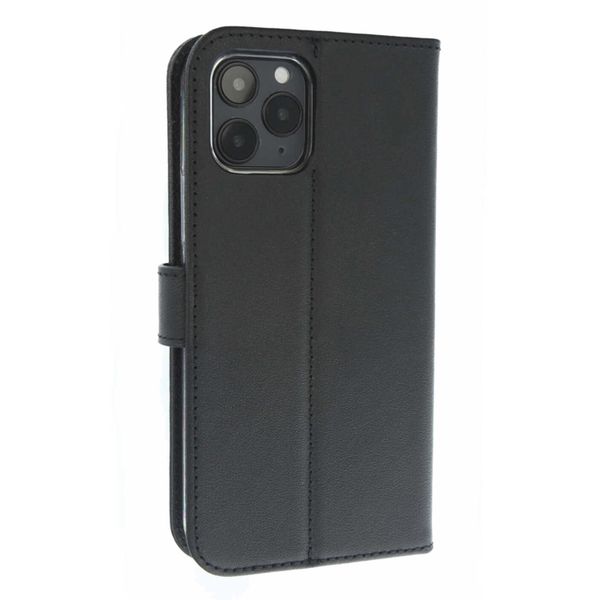 Valenta Leather Bookcase iPhone 12 (Pro) - Zwart