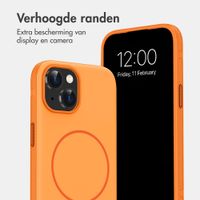 imoshion Color Backcover met Thin MagSafe Ring Apple iPhone 15 - Oranje