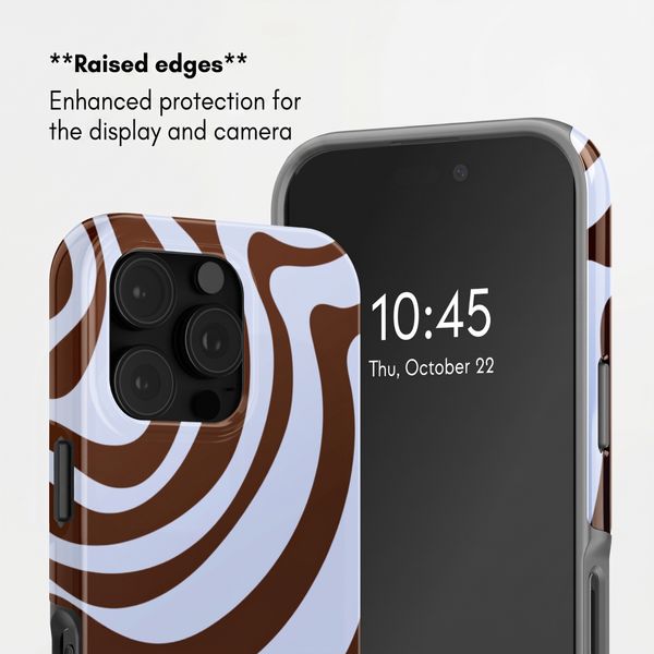 Selencia Vivid Back Cover Apple iPhone 16 Pro Max - Dream Swirl Chocolate