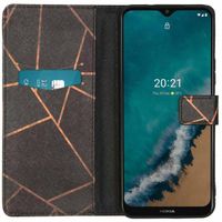 imoshion Design Softcase Bookcase Nokia G50 - Black Graphic