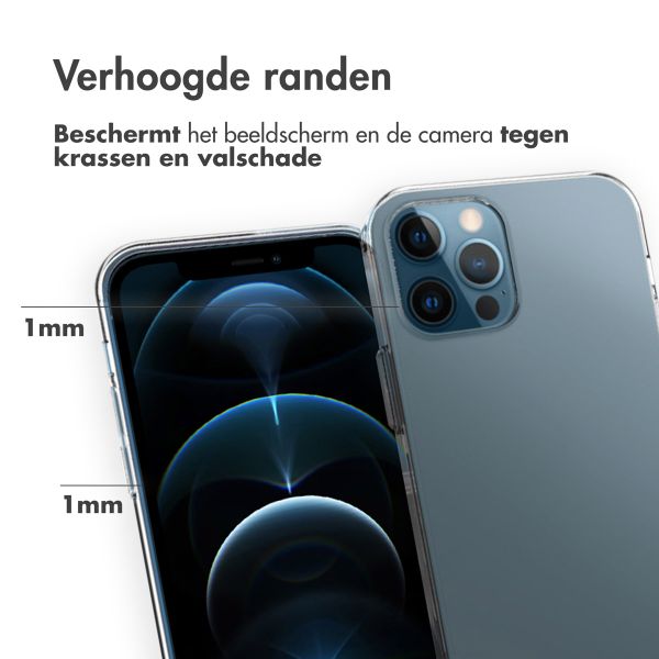 Accezz Clear Backcover Apple iPhone 12 Pro Max - Transparant