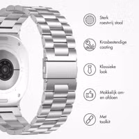 imoshion Stalen bandje Samsung Galaxy Watch 8 (40/44mm) / Classic (46mm) - Zilver