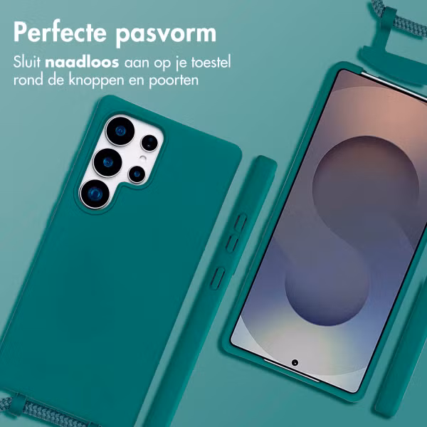 imoshion Color Backcover met afneembaar koord MagSafe Samsung Galaxy S25 Ultra - Donkergroen