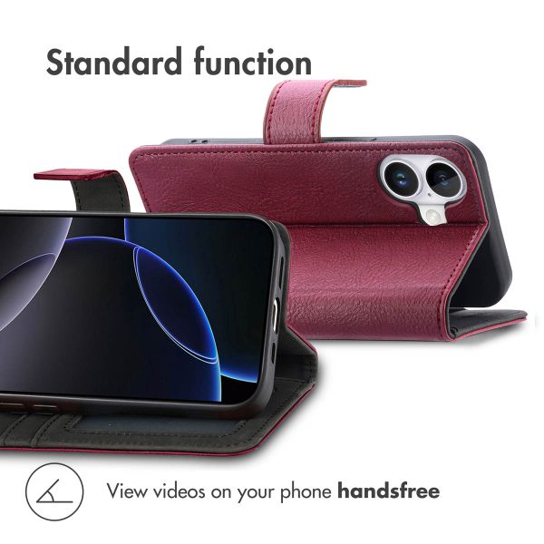 imoshion Luxury Bookcase Apple iPhone 17 - Bordeaux