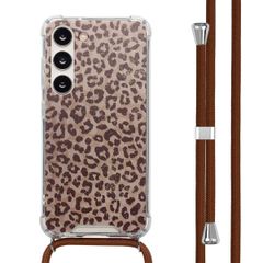 imoshion Design hoesje met koord Samsung Galaxy S23 - Leopard Mood