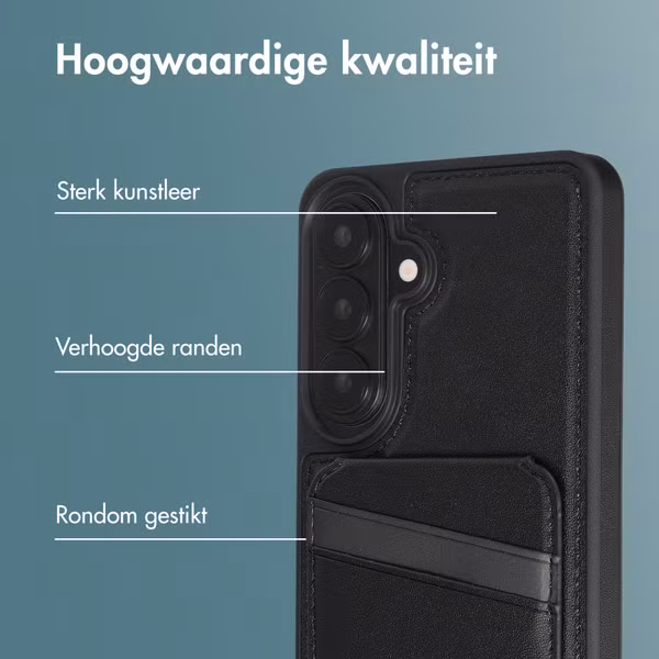 imoshion Backcover met kaarthouder en stand Samsung Galaxy S26 Plus - Zwart