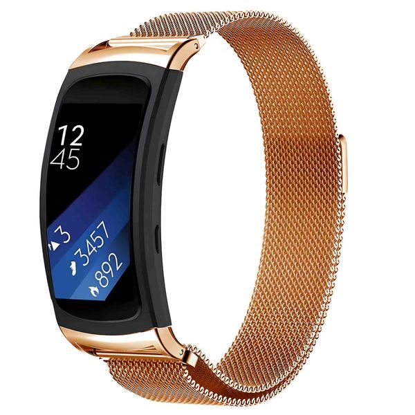 imoshion Milanees magnetisch bandje Samsung Gear Fit 2 / 2 Pro - Rosé Goud