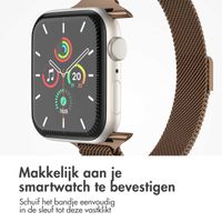 imoshion Slim Milanees bandje Apple Watch Series 1 t/m 9 / SE (38/40/41 mm) | Series 10 / 11 (42 mm) - Bruin