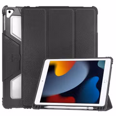 Accezz Rugged Trifold Bookcase Apple iPad 9 (2021) 10.2 inch / iPad 8 (2020) 10.2 inch / iPad 7 (2019) 10.2 inch - Zwart