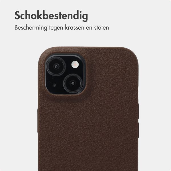 imoshion Texture Backcover Apple iPhone 15 - Donkerbruin