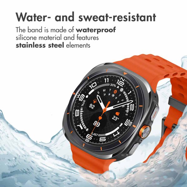 imoshion Ocean Silicone Band Samsung Galaxy Watch Ultra 2 (2026) / Ultra (2024/2025) - Orange