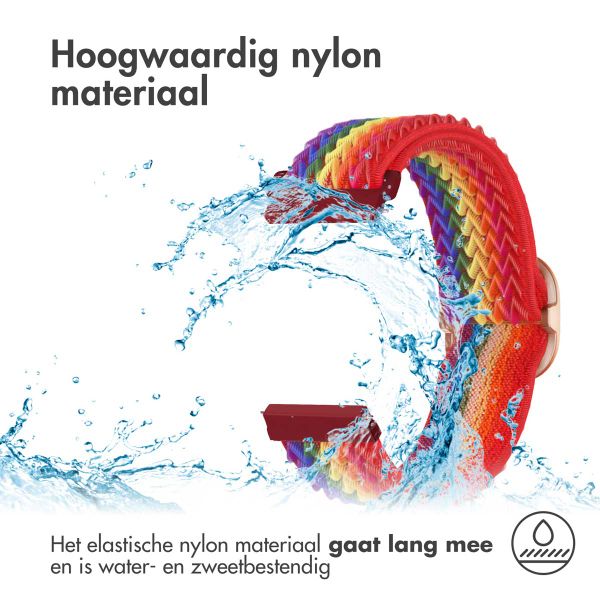 imoshion Elastisch nylon bandje - Universeel 22 mm aansluiting - Rainbow