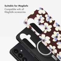 Selencia Vivid Back Cover with MagSafe Samsung Galaxy S26 - Choco Flower Pop