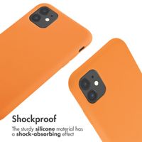 imoshion Siliconen hoesje met koord Apple iPhone 11 - Oranje