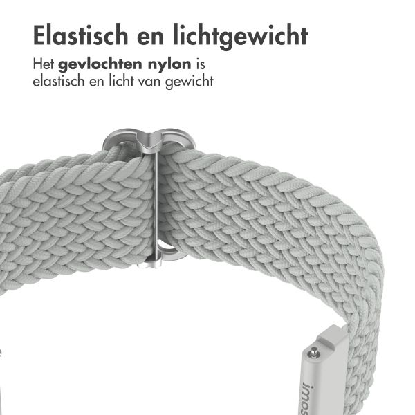 imoshion Nylon geweven bandje - Universeel 22 mm aansluiting - Grijs