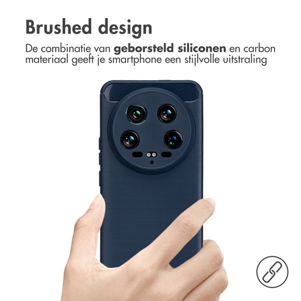 imoshion Brushed Backcover Xiaomi 14 Ultra - Donkerblauw