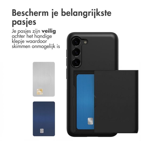 imoshion Backcover met pasjeshouder Samsung Galaxy S23 Plus - Zwart