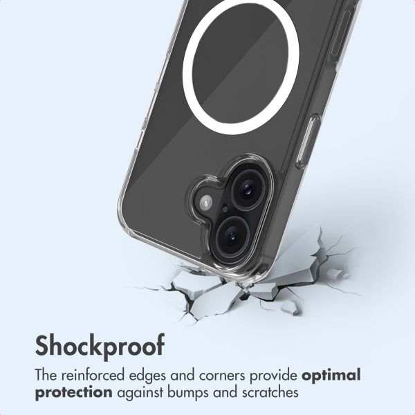 imoshion Protective Back Cover with MagSafe Apple iPhone 16 - Transparent