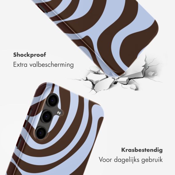 Selencia Vivid Backcover Samsung Galaxy S24 FE - Dream Swirl Chocolate