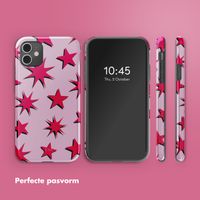 Selencia Vivid Backcover Apple iPhone 11 - Stars Rubine Red Light Pink