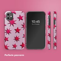 Selencia Vivid Tough Backcover iPhone 11 - Stars Rubine Red Light Pink