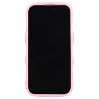 Holdit Wavy Case iPhone 14 Pro Max - Pink / Transparent