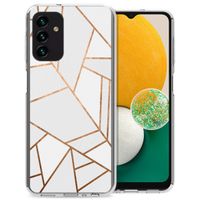 imoshion Design hoesje Samsung Galaxy A13 (5G) / A04s - Grafisch Koper / Wit