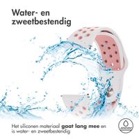 imoshion Siliconen sport bandje - Universeel 22 mm aansluiting - Wit / Roze