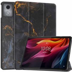 imoshion Design Trifold Bookcase Lenovo Tab K11 Plus - Black Marble