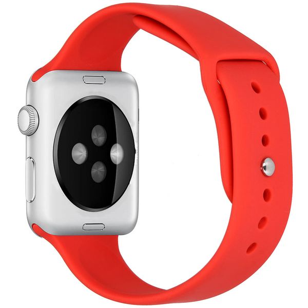 imoshion Siliconen bandje Apple Watch Series 1 t/m 9 / SE (38/40/41 mm) | Series 10 (42 mm) - Rood