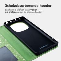 imoshion Design Bookcase Xiaomi Redmi Note 14 Pro (4G) - Green Flowers